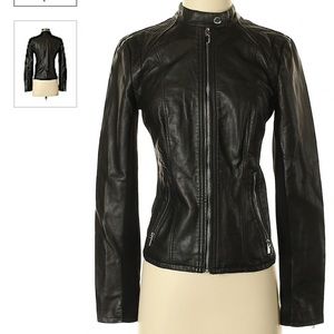 Never worn Express Black Moto Faux leather jacket
